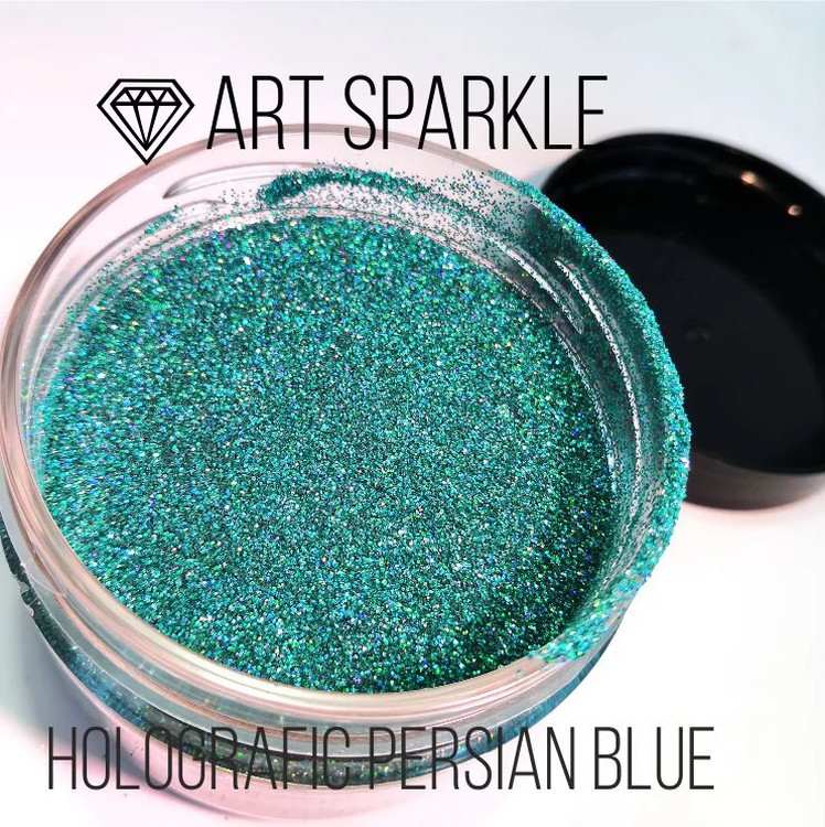 Глиттер мелкий Holografic Persian Blue, 50 г, Craftsmen.store — картинка 2