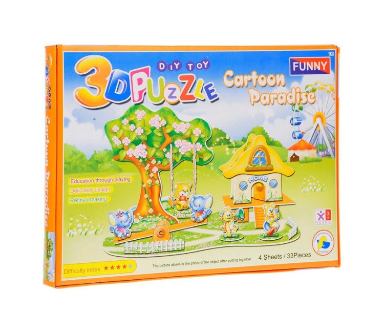 3D пазл Мультяшный рай — картинка 3