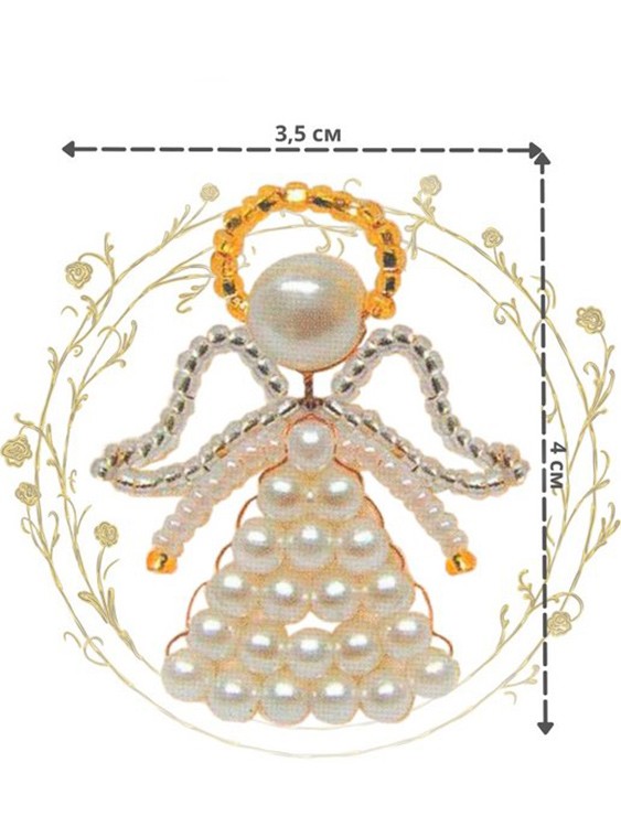 Набор для бисероплетения «Игрушка Ангелочек» — картинка 2