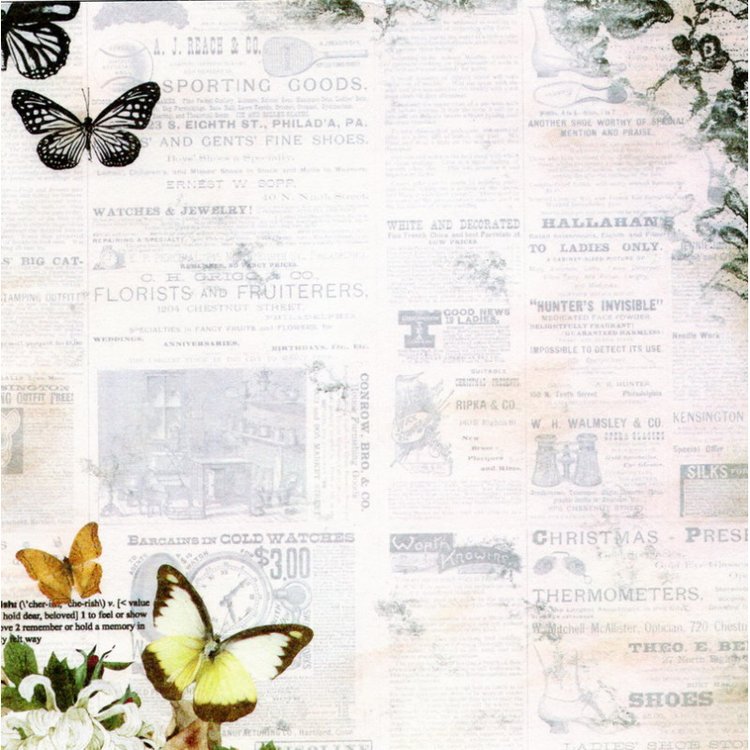 Набор бумаги «Силуэт бабочки» — картинка 18