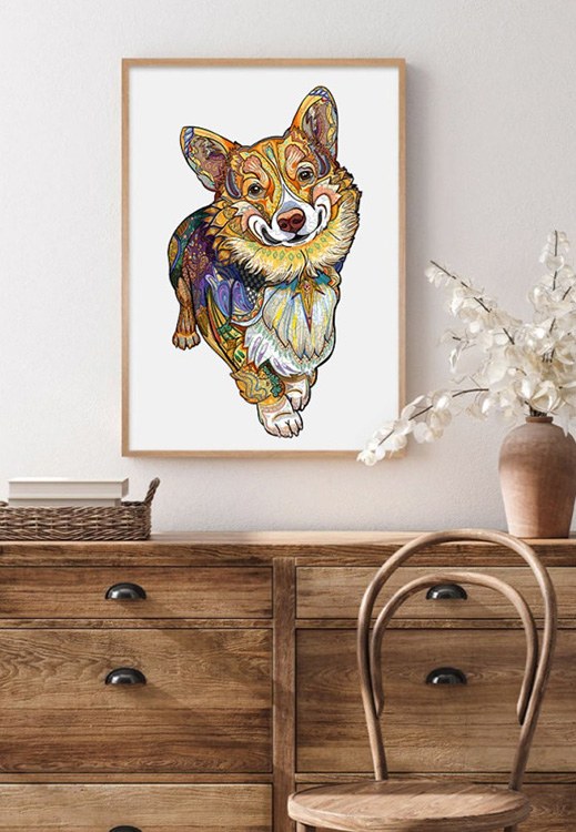 Деревянные пазлы «Веселый Корги L», Woodbests — картинка 9