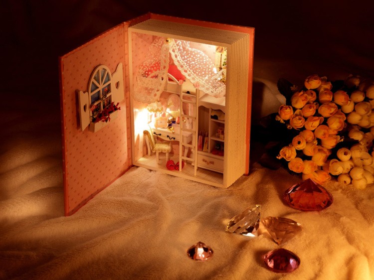 Набор для создания миниатюры (румбокс) «Розовый дневник» — картинка 4