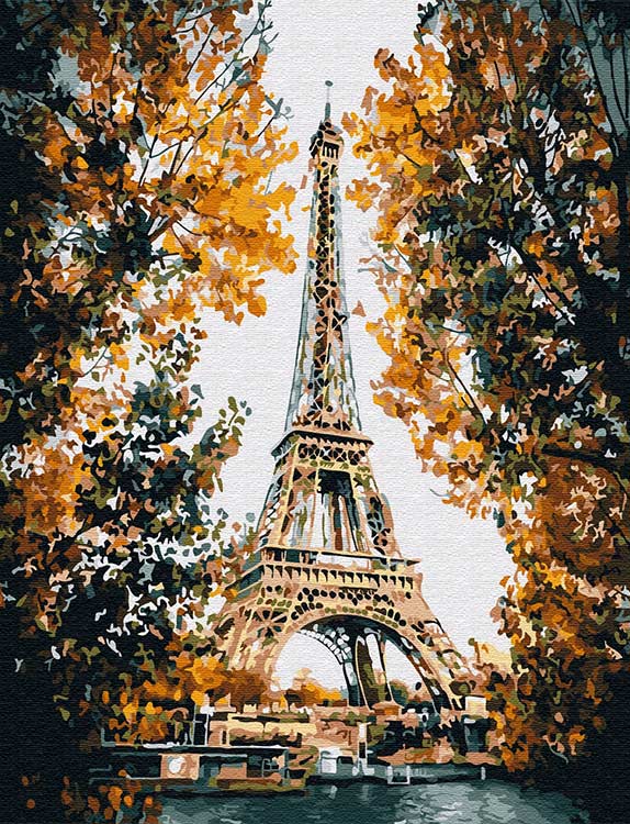 Картина по номерам «Париж. Эйфелева башня»