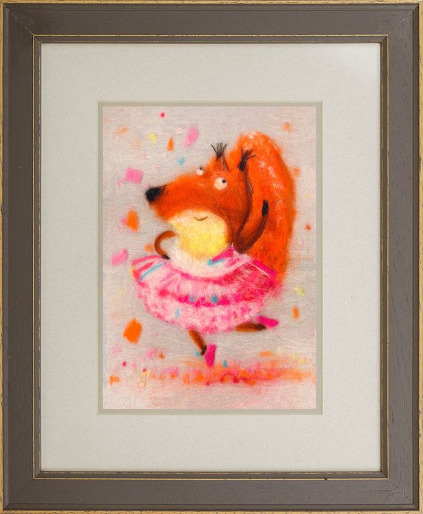 Картина шерстью «Белочка Марта» — картинка 2