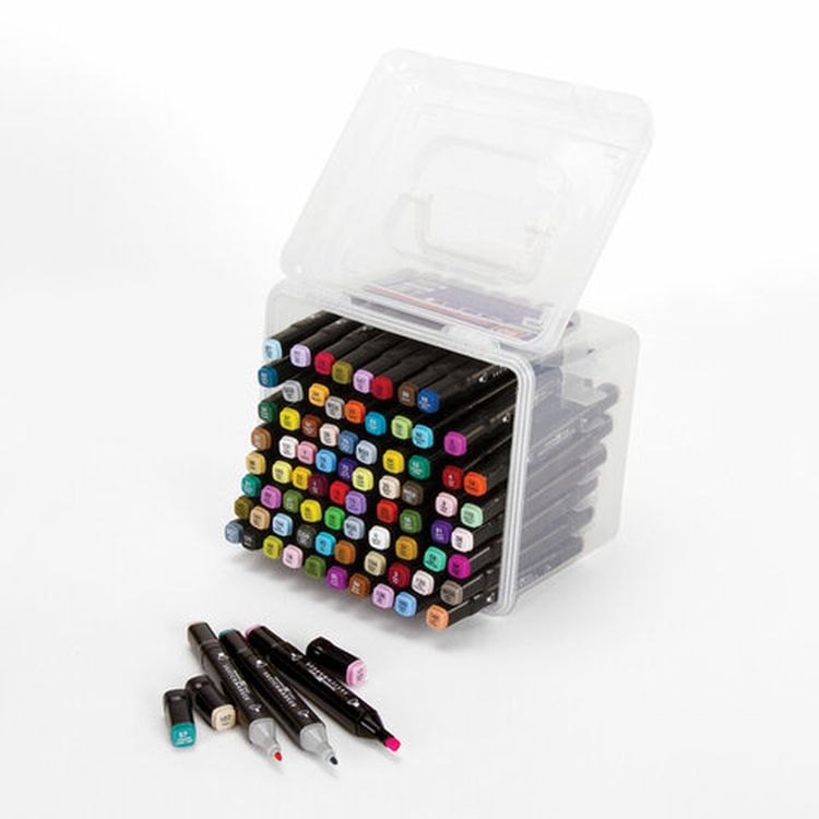 Маркеры для скетчинга двусторонние BRAUBERG ART DEBUT BLACK, цвет: набор 80 цв — картинка 6