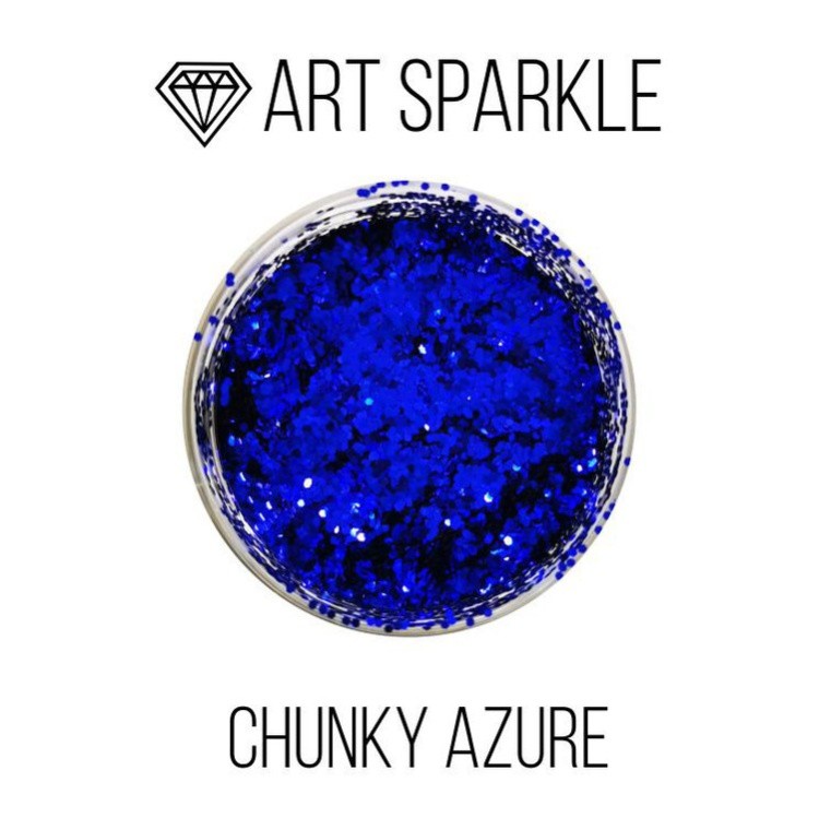 Глиттер крупный Chunky Azure, 50 г, Craftsmen.store