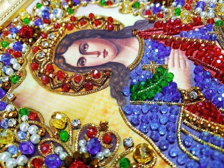 Набор вышивки хрустальными камнями «Святая Екатерина» — картинка 4