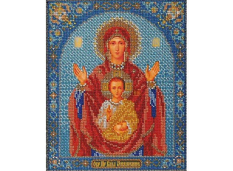 Набор вышивки бисером «Богородица Знамение»