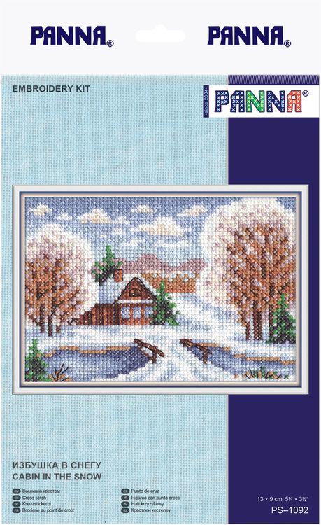Набор для вышивания «Избушка в снегу» — картинка 2