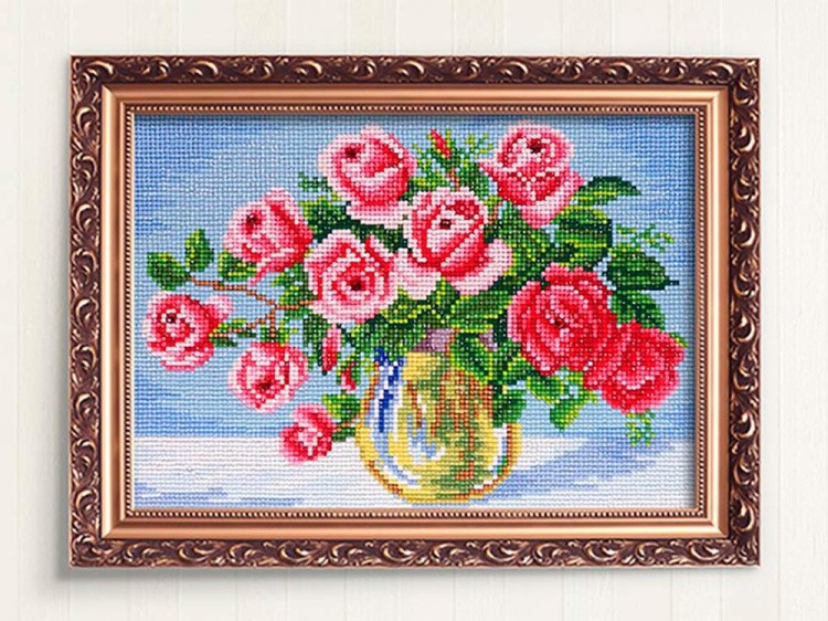 Алмазная вышивка «Чайные розы» — картинка 2