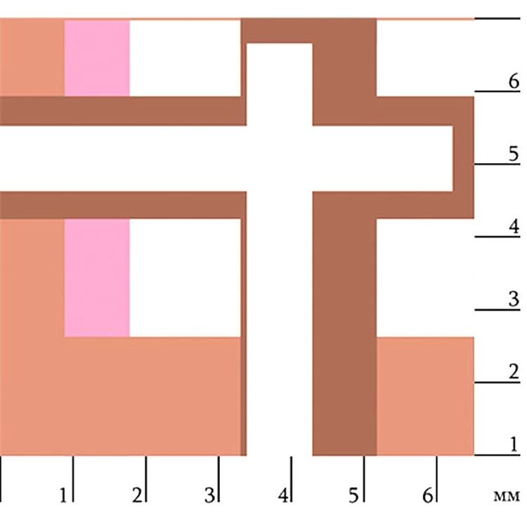 Ткань для пэчворка «БАБУШКИН СУНДУЧОК», 50x55 см, 140 г/м2, 100% хлопок, цвет: БС-09 клетка, коричневый, Peppy — картинка 2