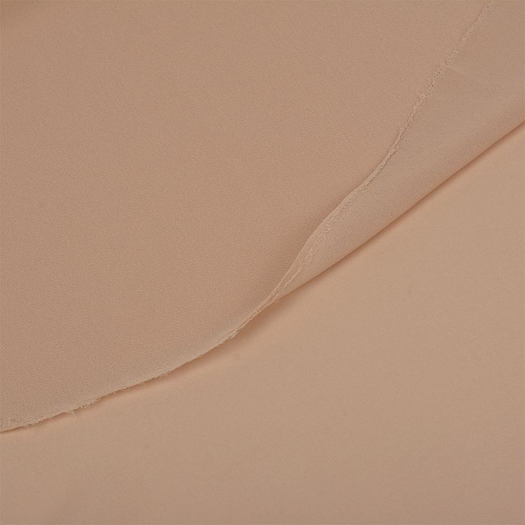 Ткань Креп-шифон, 5 м, ширина 150 см, 105 г/м2, цвет: бежевый, TBY — картинка 4