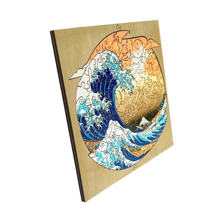 Деревянные пазлы Woodzle «Большая волна в Канагаве» (М) — картинка 5
