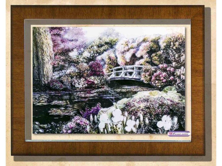 Рамка-аквариум с прозрачным дном для папертоли — картинка 2