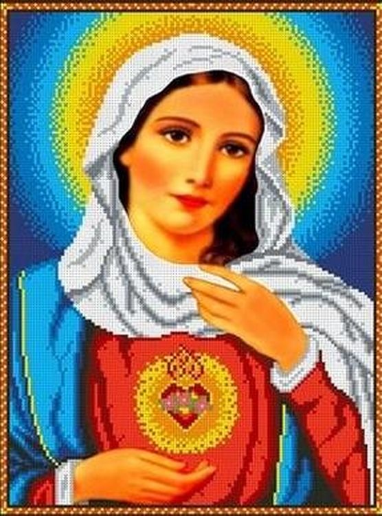 Рисунок на ткани «Святое сердце Марии»