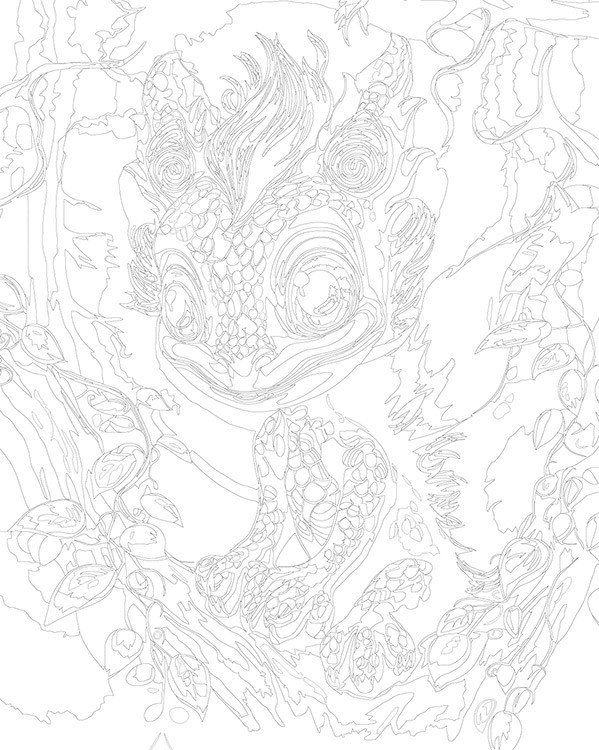 Картина по номерам «Маленький зеленый дракон 3» — картинка 3