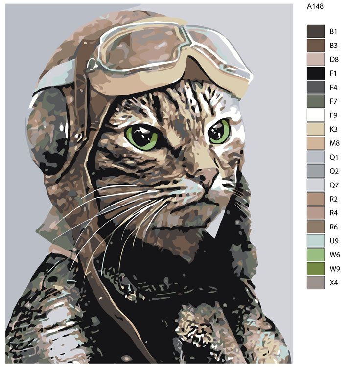 Картина по номерам «Летчик» — картинка 2