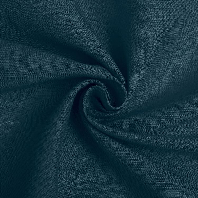 Ткань льняная, 5 м x 140 см, 190 г/м², цвет: джинса, TBY