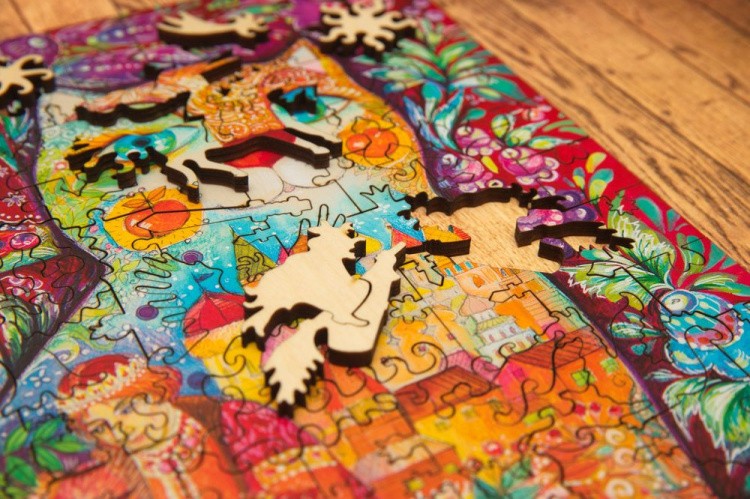 Деревянные пазлы DAVICI «Иван Царевич и серый волк 180 деталей» — картинка 8