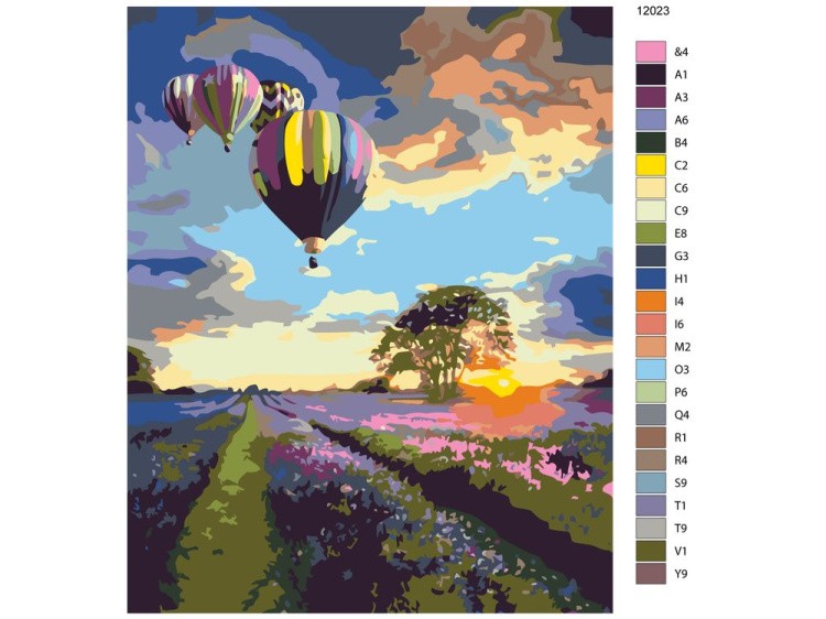 Картина по номерам «Воздушные шары» — картинка 2