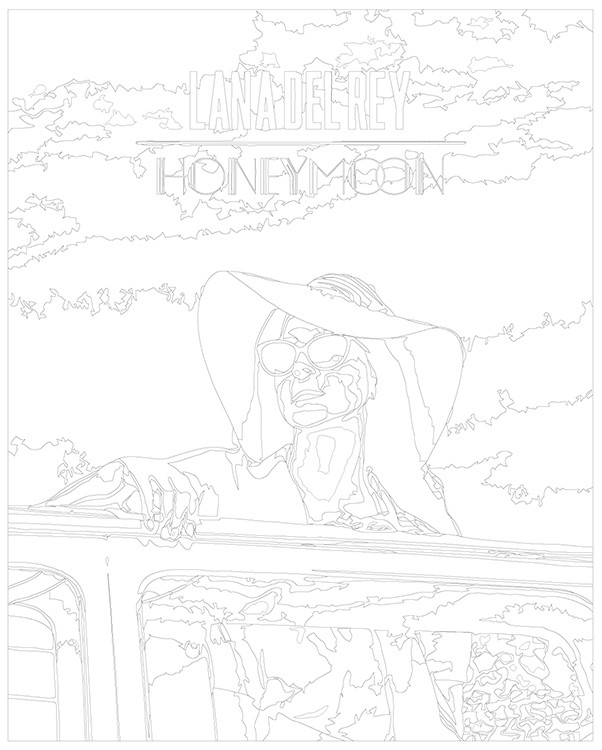 Картина по номерам «Lana Del Rey Лана Дель Рей: Обложка альбома 4» — картинка 3