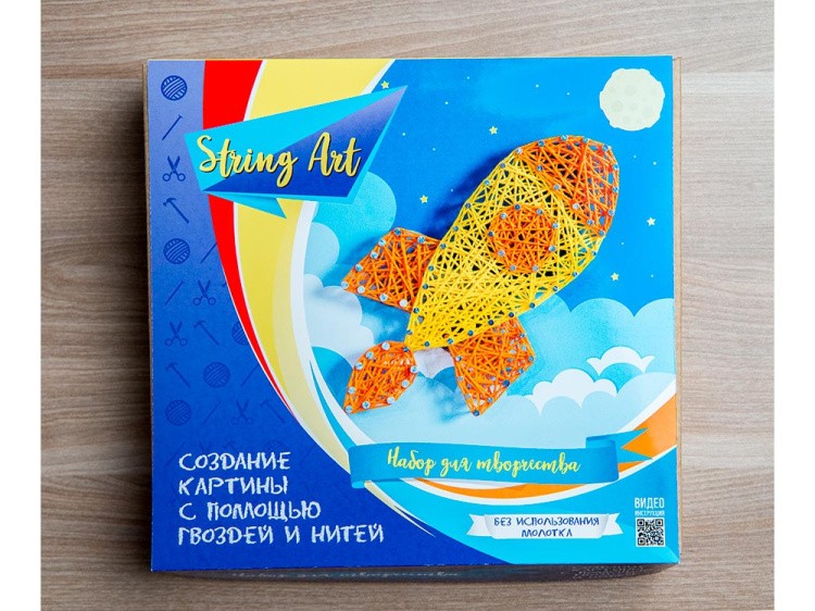 Набор для творчества STRING ART «Ракета» — картинка 4