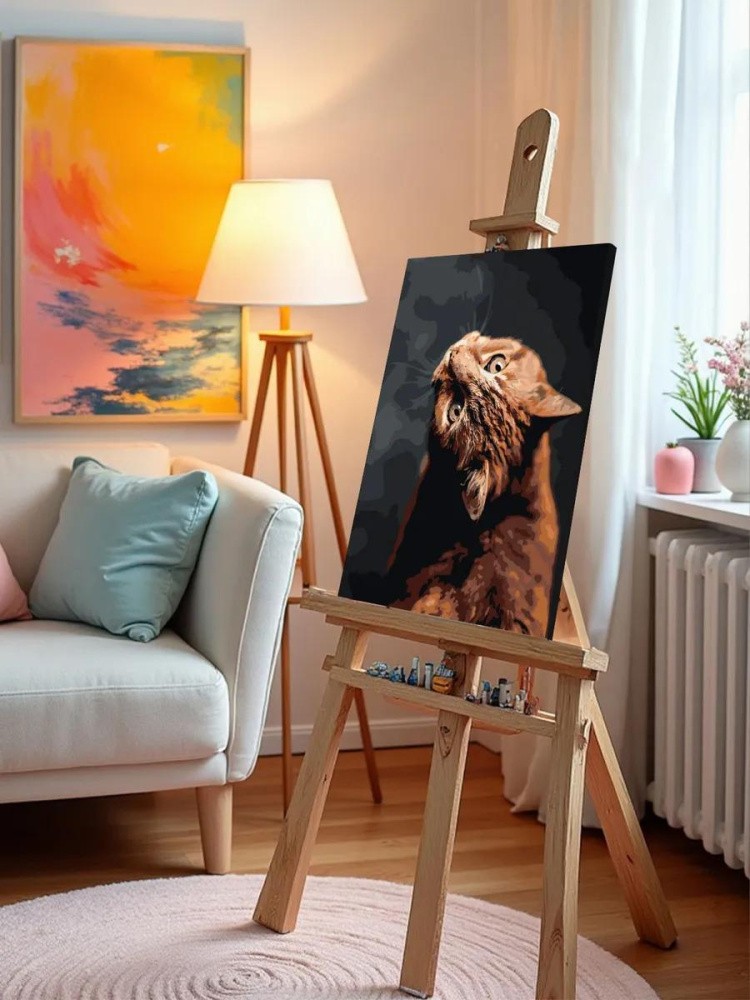 Картина по номерам «Кот» — картинка 9