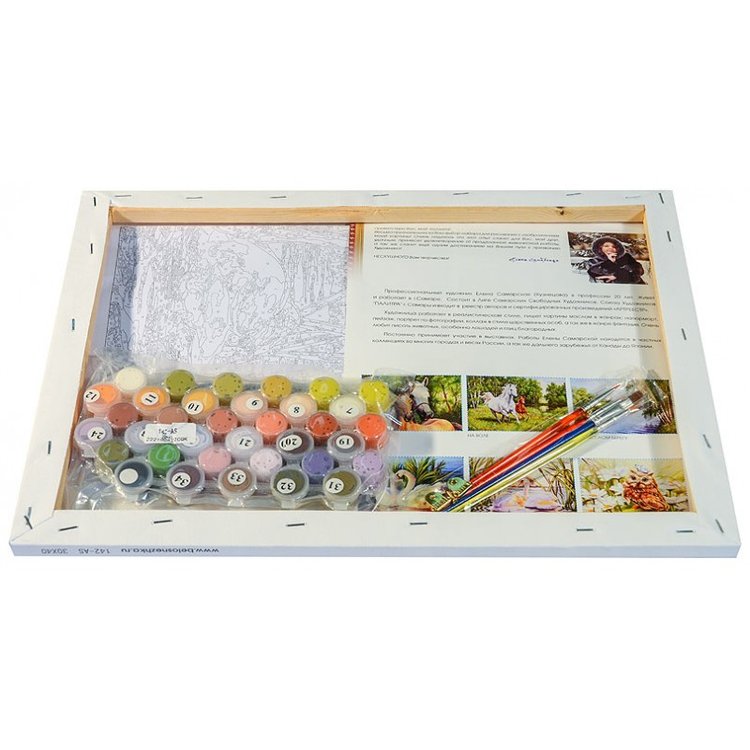 Картина по номерам «Нежная привязанность» Елены Самарской — картинка 3