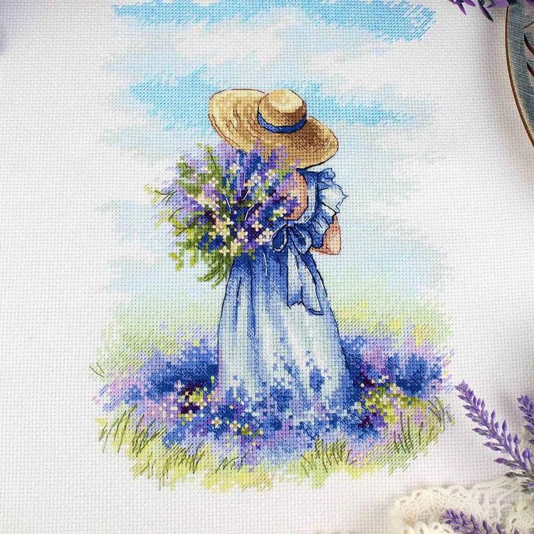 Набор для вышивания «Лавандовая прогулка» — картинка 5