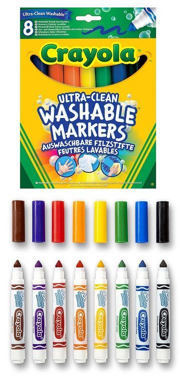 Смываемые фломастеры 8 шт., Crayola — картинка 2