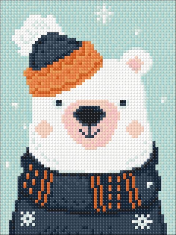 Алмазная вышивка «Снежный мишка» — картинка 2