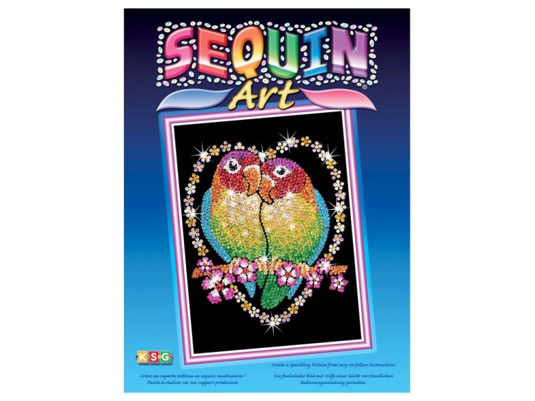 Мозаика из пайеток «Неразлучники» — картинка 2