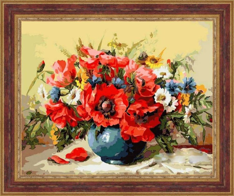 Картина по номерам «Маковая фантазия» — картинка 2