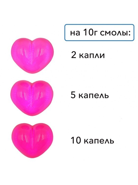 Прозрачный тонер для эпоксидной смолы Розовый кварц, 10 мл — картинка 2