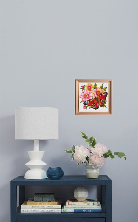 Набор для вышивания «Пионы и бабочка» — картинка 7