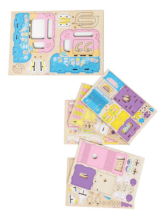 3D-пазл Фургончик с мороженым, 163 элемента (музыкальная карусель) — картинка 6