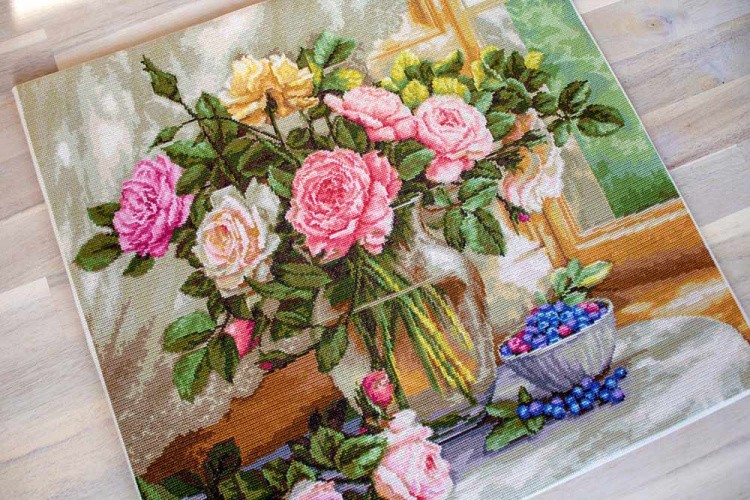 Набор для вышивания «Натюрморт с голубикой» — картинка 2