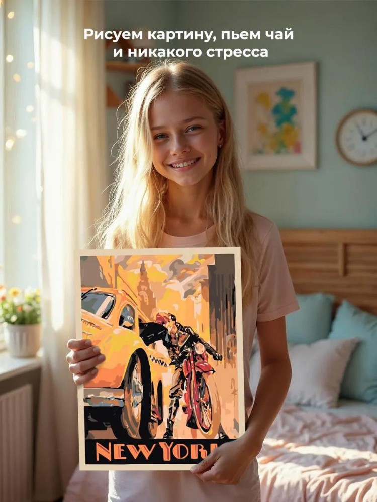 Картина по номерам «Вечерний Нью-Йорк» — картинка 6