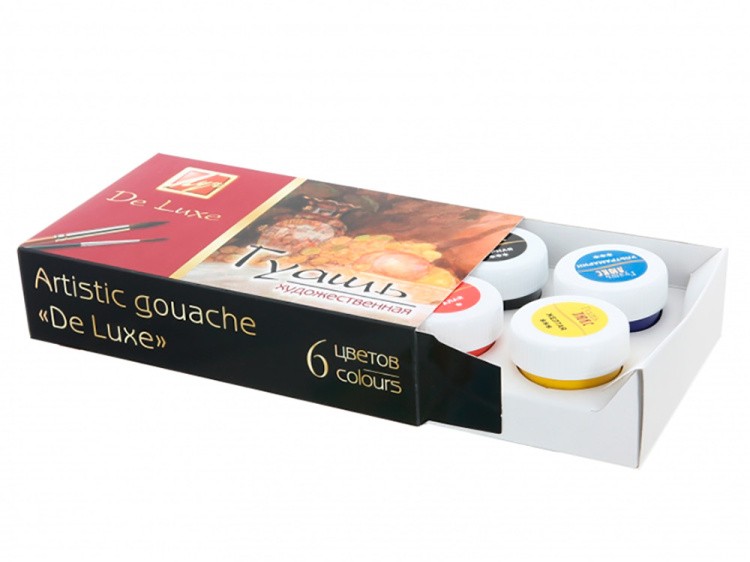 Краски Луч гуашь 6 цветов «Люкс» 20 мл — картинка 2