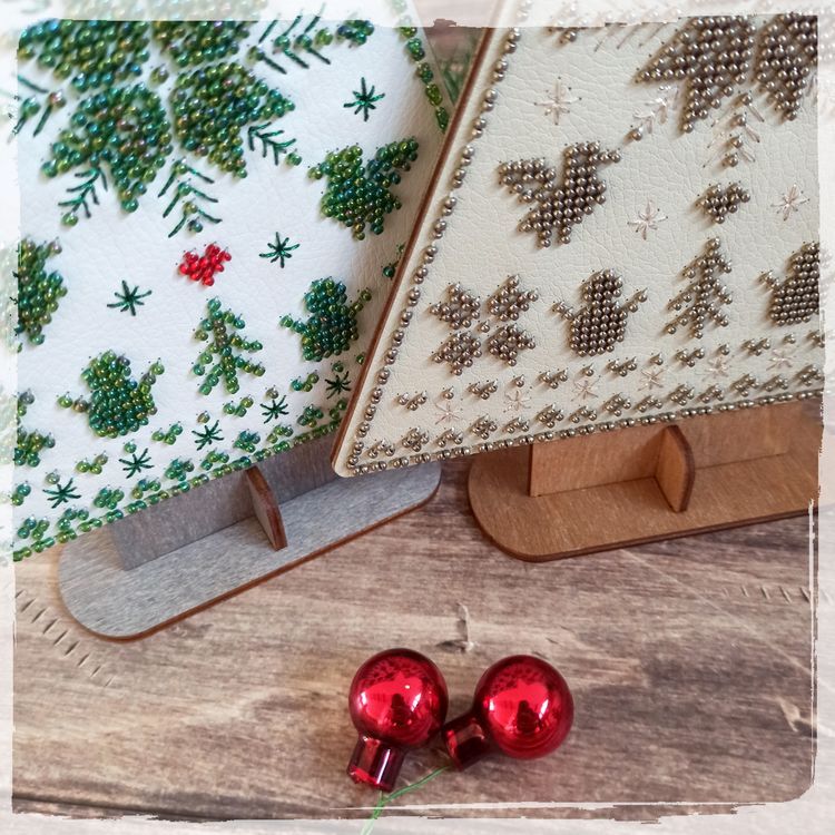 Комплект для вышивания «Ёлочка праздничная, белая» — картинка 2