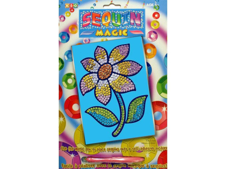 Мозаика из пайеток «Цветок» — картинка 2