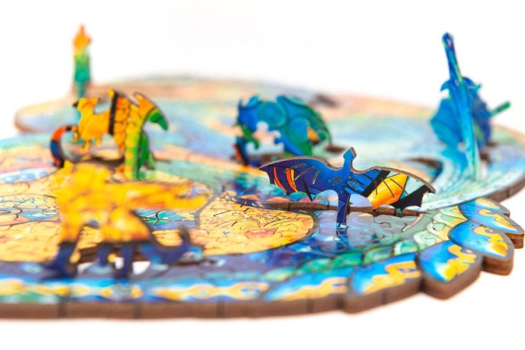 Деревянный пазл Unidragon «Оберегающий Дракон», размер King Size (А3) — картинка 7