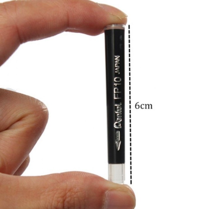 Ручка-кисть Pocket Brush Pen, 4 сменных картриджа (цвет черный), Pentel — картинка 7