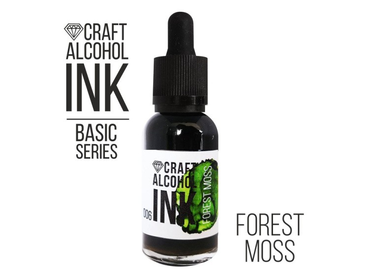 Алкогольные чернила лесной мох (Forest Moss) 30 мл, Craft Alcohol INK