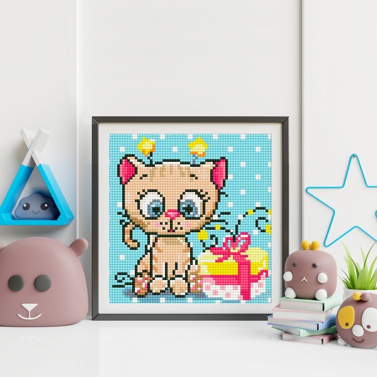 Алмазная вышивка «Счастливый котёнок» — картинка 5