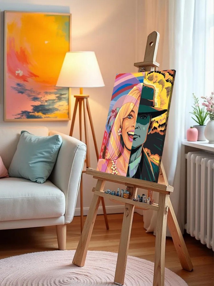 Картина по номерам «Барби: Оппенгеймер мем 4» — картинка 9