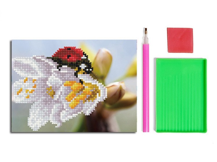 Алмазная вышивка-открытка «Божья коровка» — картинка 2