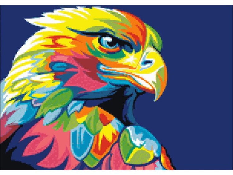 Алмазная вышивка «Радужный орел» — картинка 2