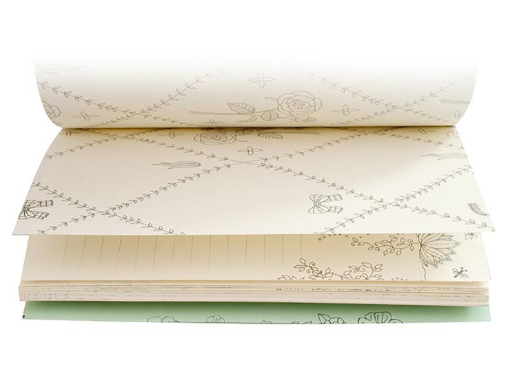 Блокнот-раскраска «Цветочная поляна» — картинка 2