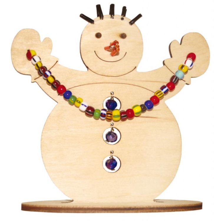 Сборная модель «Новогоднее украшение Снеговик»